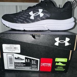 Under Armour Black and White Sneakers